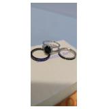 3 piece ring set interchangeable size 6