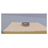 14k gold white ring size 6