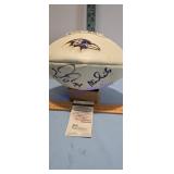 Baltimore Ravens logo football authenticated by