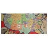 Quarters collector's map featuring all 50 state