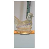 vintage J.H. Millstein Co. clear pressed glass