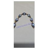 Sterling Silver  bracelet  blue