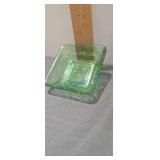 Imperial Beaded-Green- Square Sauce Tray