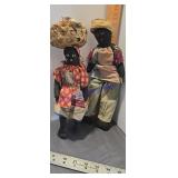 vintage Jamaican handmade folk art rag dolls