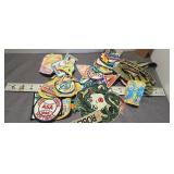 Large collection of embroidered patches all kinds