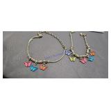 Charm bracelet and matching necklace