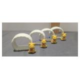 Teddy Bear Ceramic Napkin Holders Set of 4