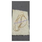 vintage14K yellow gold flat woven chain necklace