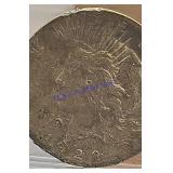 Silver United States Peace Dollar 1923