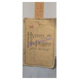 antique softcover book is a copy of 'Hymns for