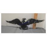vintage black eagle wall hanging, made from cast