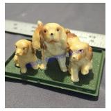 Vintage Cocker Spaniel Dog Figurine Plastic Mini