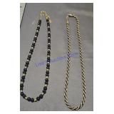 Black And Gold Beaded Necklaces