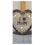 Hot plate tor wall pottery love mom 83