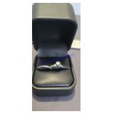 Bridal ring set sterling silver size 6