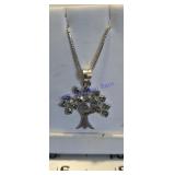 sterling silver Tree of Life necklace 22 inch