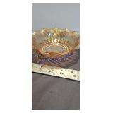 vintage carnival glass bowl