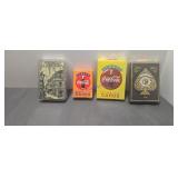 4 decks of playing cards