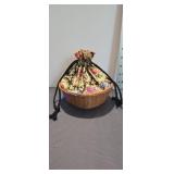 decorative wicker basket purse