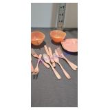 Ideal plastic children's toy kitchen set