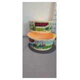 vintage 1980s Smurf bowls