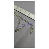 rustic arrowhead pendant necklace 26 inch