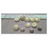 antique police uniform buttons produced in
