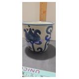 Louisville Stoneware Blue Floral Hand Painted