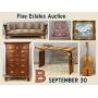 SEPTEMBER 30 - Fine Estates Auction