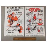 2ct Vintage PA Game Commission Hunting Posters