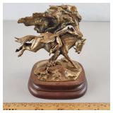 Chilmark Pewter Statue Buffalo Robe