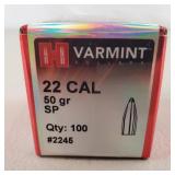 Varmint .22 Cal 50gr Bullets Unopened Box