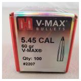 VMax 5.45 Cal 60gr Bullets Unopened Box
