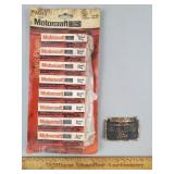 Vintage Ford Motorcraft Spark Plugs & ID Tag