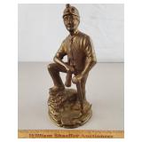 Bronze Statue Coal Miner