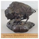 Franklin Mint Bronze Statue Thunder on the Plains
