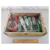 Vintage Bottles & Crate