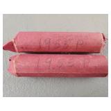 2ct Rolls 1955 P Wheat Pennies