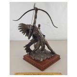 Franklin Mint Bronze Statue Starshooter Fox