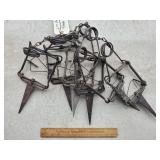 6ct 110 Conibear Traps w/ Stands