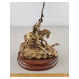 Chilmark Pewter Enemy Tracks Statue