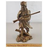 Franklin Mint Pewter Statue The Fur Trapper