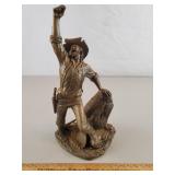 Franklin Mint Pewter Statue The Prospector Ponter