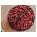 Barrel of Spent 12g Paper Shotgun Shells