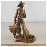 Franklin Mint Pewter Statue The Wrangler Ponter