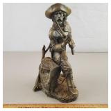 Franklin Mint Pewter Statue Silent Foe Ponter