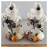 2ct Blue Sky Candle Ghosts 9" H