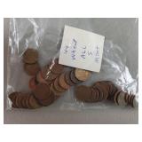 44ct Wheat Pennies All S Mint