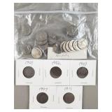 21ct Buffalo Nickels & 5ct Liberty V Nickels