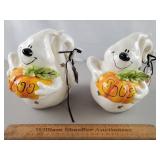 2ct Blue Sky Candle Halloween Ghosts 7 & 1/2"H